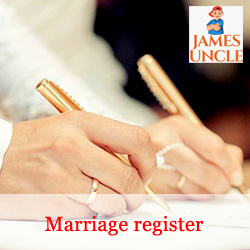 Marriage register Mrs. Moumita Roy Dey in Karnojora